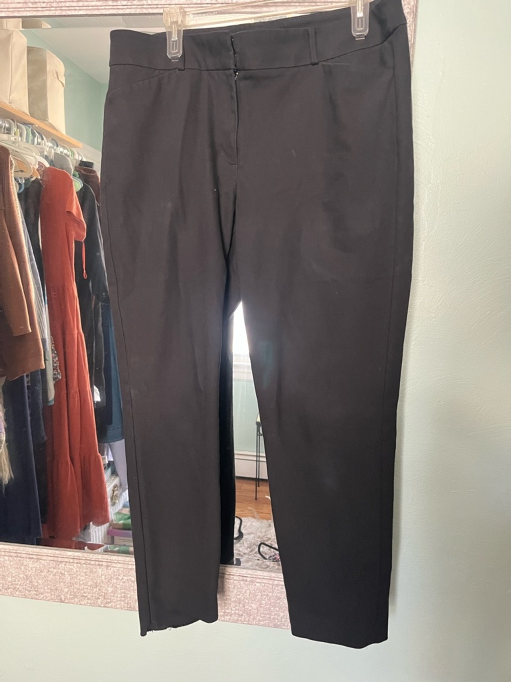 LOFT Black Cropped Trousers